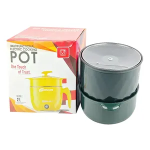 Nonstick Multifunctional Electric Pot – Double Layer Hot Pot & Rice Cooker