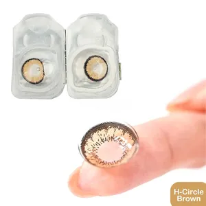 Dahab Color Contact Lens H-Circle Brown (DIA-14.2) – Enhance Your Eye Look