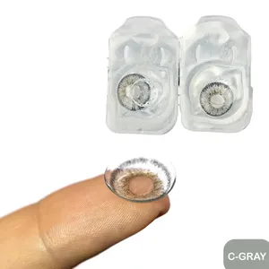 Dahab Color Contact Lens C-Gray (DIA-14.2) – Enhance Your Eye Look