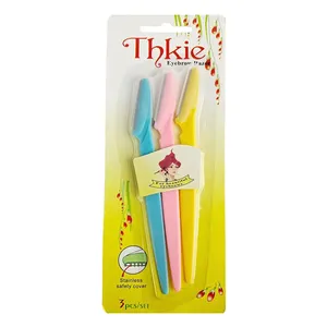 Thkie Eyebrow Knife Razor Trimmer for Women (3 Pieces)