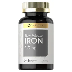 Carlyle Slow Release Iron - 45mg - 180 Vegetarian Tablets