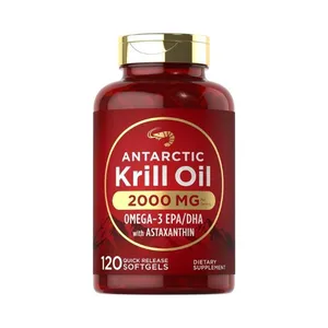 Carlyle Antarctic Krill Oil Omega-3 EPA/DHA with Astaxanthin - 2000mg - 120 Softgels