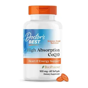 Doctor's Best High Absorption CoQ10 with BioPerine - 100 mg - 60 Softgels