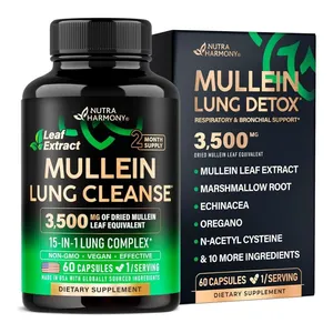 Nutra Harmony Mullein Lung Cleanse - 3500mg 60 Capsules
