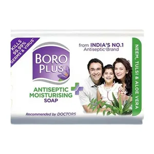 Boro Plus Neem Antibacterial Moisturising Soap with Neem, Tulsi & Aloe vera 100g