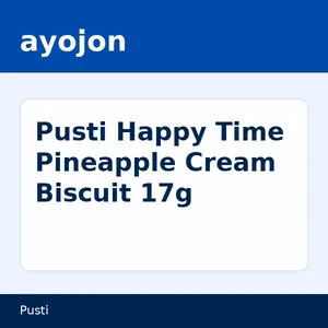 Pusti Happy Time Pineapple Cream Biscuit 17g