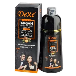 Dexe Argan Speedy Hair Color Natural Black Shampoo 420ml