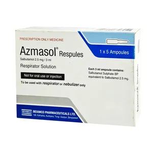 Azmasol Respules Respiratory Solution (Box of 5)