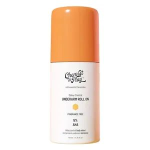 Chemist At Play 5% AHAs + vitamin C Underarm Roll On Fragrance Free 40ml