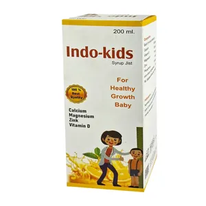 Indo-Kids Syrup Jist 200ml – Calcium, Magnesium, Zinc & Vitamin D for Healthy Baby Growth