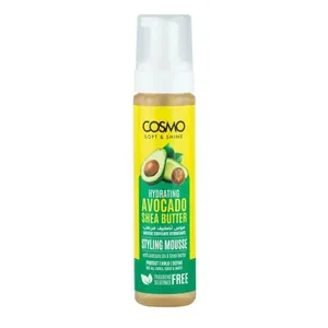 Cosmo Soft & Shine Hydrating Styling Mousse – With Avocado & Shea Butter (250ml)
