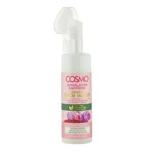 Cosmo Himalayan Saffron Foaming Face Wash – Deep Cleansing with Built-In Brush (175ml)