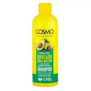 Cosmo Soft & Shine Avocado & Shea Butter Hydrating Shampoo – Deep Nourishment & Frizz-Free Hair (480ml)