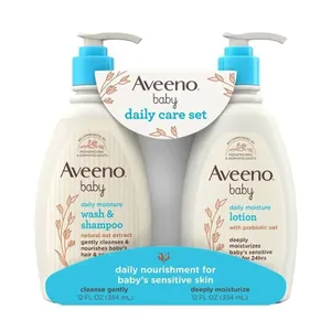 Aveeno Baby Daily Care Set (Daily Moisture Wash & Shampoo 354ml + Daily Moisture Lotion 354ml)