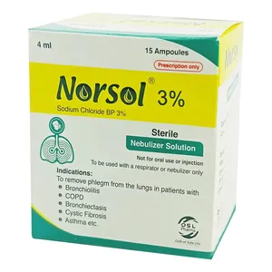 Norsol 3% Nebulizer Solution 4ml (Strip of 5)
