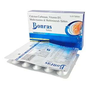 Bonras Tablets30's– Calcium, Vitamin D3, Multivitamins & Multiminerals Supplement for Bone (Box of 30)