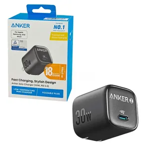 Anker Zolo Charger (30W, PD 3.0, Foldable Plug) – IQ & PD Type-C Fast Charging Adapter