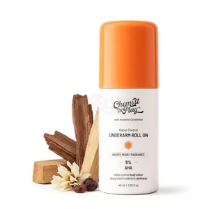 Chemist at Play Underarm Roll On - Woody Musk Fragrance with 5% AHAs & Vitamin C 40ml