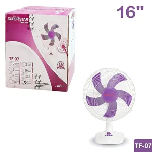 Super Star 16" Table Fan (TF-07) – Long Backup & Multi-Speed Control