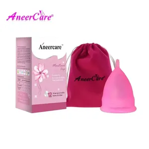Aneercare Silicone Reusable Menstrual Cup- Sustainable Feminine Hygiene for Heavy Flow (Size:-L)