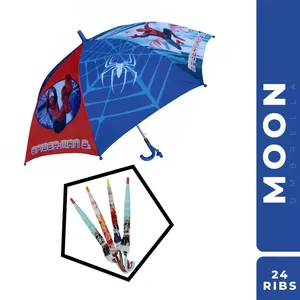 Automatic Reflective Kids Auto Open Umbrella – 8 Ribs Premium Printed Design Heavy Duty Strong Windproof Umbrella