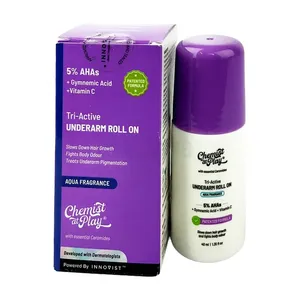 Chemist At Play 5% AHAs + Gymnemic Acid + Vitamin C Tri-Active Underarm Roll On with Aqua Fragrance 40ml
