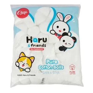 Cherie Safe & Soft Haru And Friends Pure Cotton Balls 80 Balls