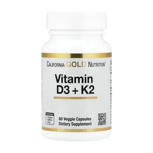 California Gold Nutrition Vitamin D3 + K2 60 Capsules