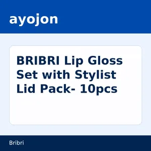 BRIBRI Lip Gloss Set with Stylist Lid Pack- 10pcs