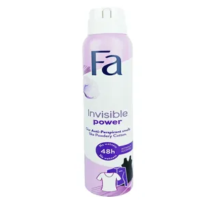 Fa Invisible Power Anti-Perspirant Deodorant Spray for Women - Powdery Cotton Scent (200ml)