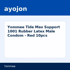 Yommee Tide Max Support 1001 Rubber Latex Male Condom - Red 10pcs