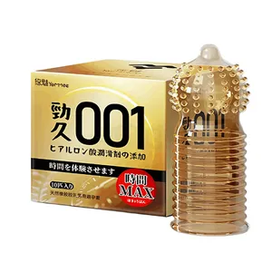 Yommee 001 Ultra Thin Delay Type Smooth Lubricated Comfort Fit Male Condom - Golden 10pcs