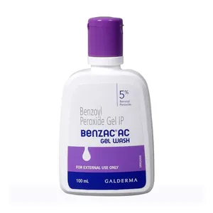 Galderma Benzac AC Benzoyl Peroxide 5% Gel Wash 100ml