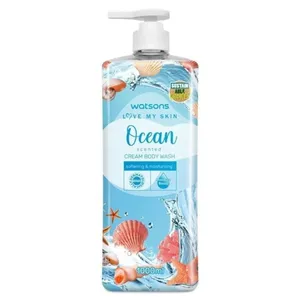 Watsons Love My Skin Ocean Scented Cream Body Wash 1000ml