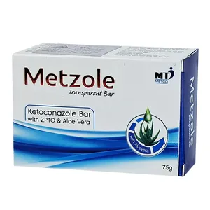 Metzole Transparent Bar 75g – Ketoconazole, Zinc Pyrithione & Aloe Vera