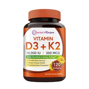 Doctor's Recipes Vitamin D3+K2 120 Softgels