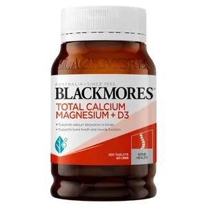 Blackmores Total Calcium Magnesium + D3 for Bone Health 200 Tablets