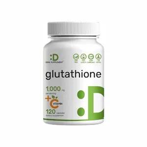 Deal Supplement Glutathione 1000mg Per Serving Vitamin C 120 capsules