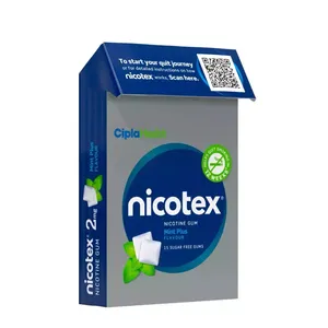 Nicotex 2mg Mint Plus Flavour Gums 15's Pack