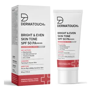 Dermatuch Bright & Even Skin Tone Sunscreen SPF 50 PA++++ for Tanning & Uneven Skin 50g