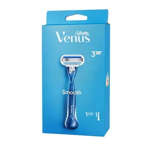 Gillette Venus Smooth Women's Razor – 1 Handle + 1 Refill Cartridge (3-Blade System)