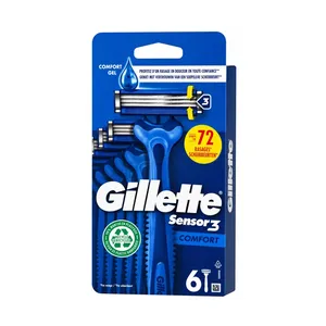 Gillette Sensor 3 Comfort Men's Disposable Razors 6's Pack