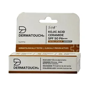 Dermatouch Kojic Acid Ceramide SPF 50 PA+++ Lip Balm for Dry & Discolored Lips 5gm