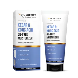 Dr. Sheth's Kesar & Kojic Acid Oil Free Moisturizer for All Skin Types 100g