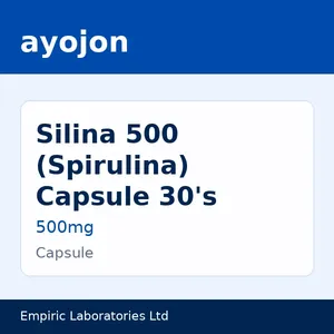 Silina 500 (Spirulina) Capsule 30's (Box of 30)