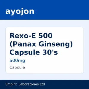 Rexo-E 500 (Panax Ginseng) Capsule 30's (Box of 30)