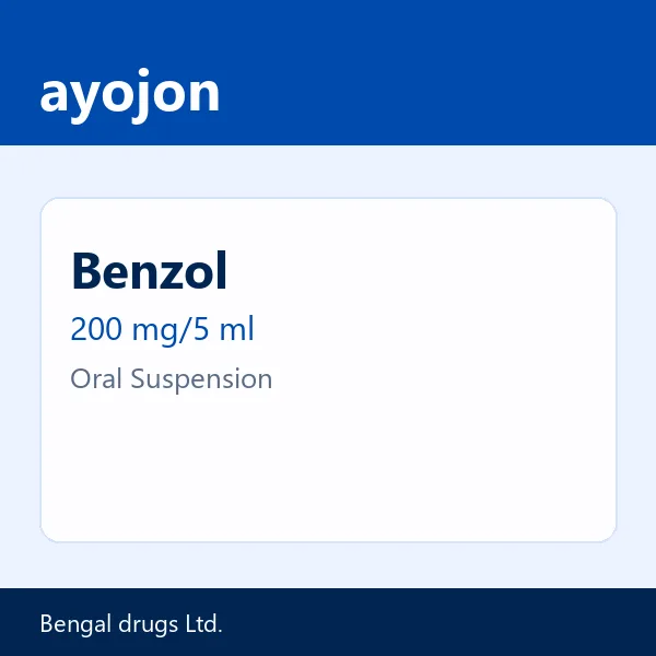 Benzol 200 mg/5 ml Oral Suspension