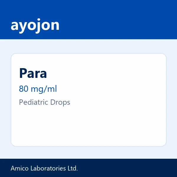 Para 80 mg/ml Pediatric Drops