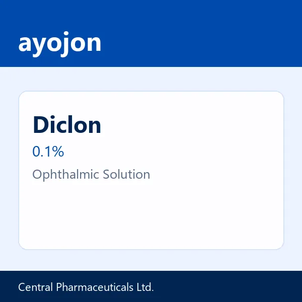 Diclon 0.1% Ophthalmic Solution