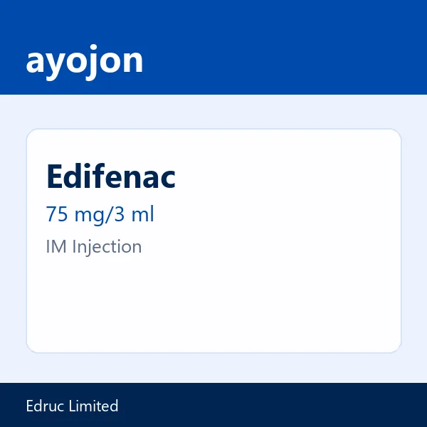 Edifenac 75 mg/3 ml IM Injection